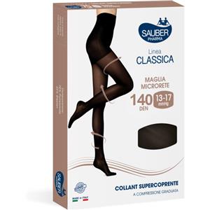 DESA PHARMA Srl Linea Classica 140D Collant Supercoprente Nero Tg.3 Sauber