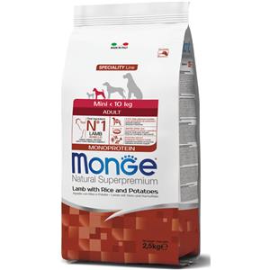 Monge Superpremium Mini Adult Agnello 7,5 kg Per Cani