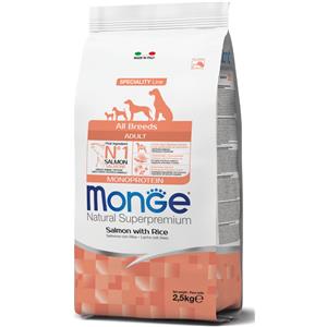 Monge Superpremium Adult All Breed Salmone e Riso 12 kg Cane