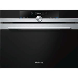 SIEMENS CF634AGS1 Iq700 Forno da incasso combinato microonde cm. 60 h.45 - inox + vetro nero