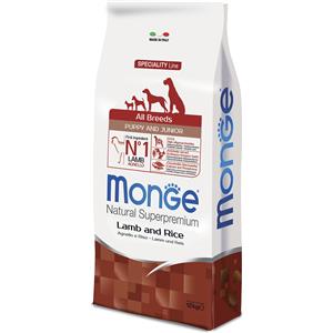 Monge Natural Superpremium Puppy & Junior Agnello e Riso - 12 kg - Crocchette Monoproteiche Cane - SPEDIZIONE GRATIS 1° ORDINE + scegli lo sconto BZR5 / BZR20