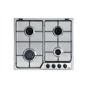 De Longhi - Piano Cottura A Gas Yaf 46 Asv 4 Fuochi 58cm-inox