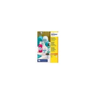 AVERY Etichette adesive rotonde rimovibili - 15 et/foglio Avery Ø 51 mm stampanti laser e inkjet - cf. 25 ff L4853REV-25