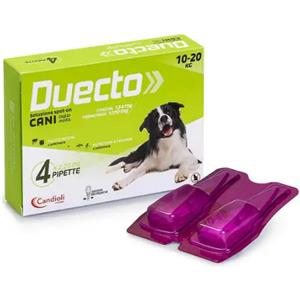 Candioli Farmaceutici Candioli Pharma Duecto Spot On 4 pipette per cani 4 pipette peso 10-20 kg - Antiparassitario per cani - 1° ORDINE? fino al 20% di sconto