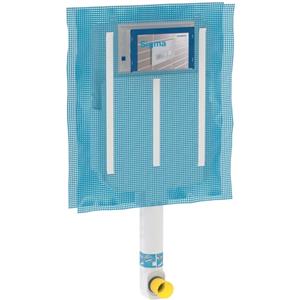 GEBERIT CASSETTA DA INCASSO GEBERIT SIGMA 8 CM PER SANITARI A TERRA E FILOMURO