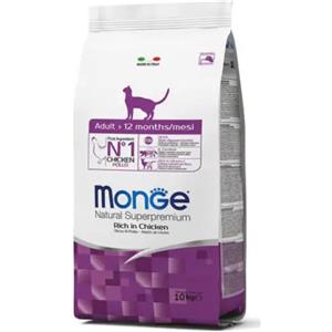 Monge Natural Superpremium Adult Cat Ricco in Pollo 10 kg - Croccantini per gatti - 1° ORDINE? fino al 20% di sconto