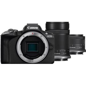 Canon EOS R50 con obiettivi RF-S 18-45 IS STM e RF-S 55-210 IS STM GARANZIA UFFICIALE
