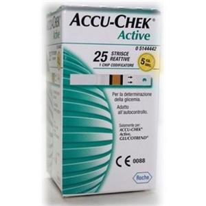Roche Diabetes Care Italy Strisce Misurazione Glicemia Accu-chek Active Strips 25 Pezzi Inf Retail