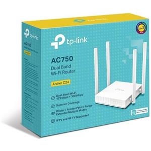 TP-LINK Router (Ethernet) Wi-Fi Dual-Band AC750 Wireless TP-LINK Archer c24 Range Extender