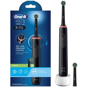 PROCTER & GAMBLE SRL oral-b pro 3 black spazzolino elettrico + 2 refill