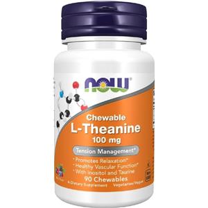Now Foods L-Teanina 100 mg 90 compresse masticabili