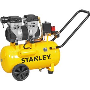 Stanley DST 150/8/24 SXCMS1324H - Compressore aria elettrico monofase silenziato, oil-less - Motore 1.3 HP - 24 lt
