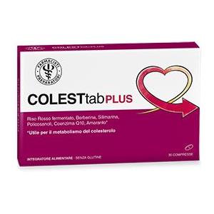 Unifarco spa Laboratorio farmacisti preparatori ColestTab Plus 30cpr integratore naturale per il controllo del colesterolo e dei trigliceridi