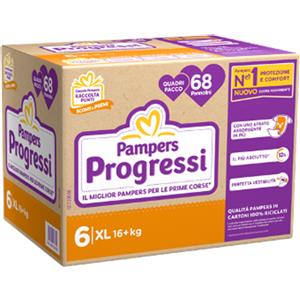 pampers QUADRI PROG XL 68PZ