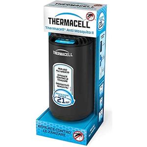 SBM THERMACELL ANTI MOSQUITO PROTEZIONE TOTALE 21mq. COMPLETO DI 3 PIASTRINE + CARICA DI BUTANO -COLORE NERO