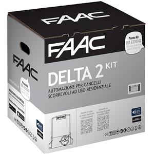 FAAC DELTA 2 KIT - AUTOMAZIONE CANCELLO SCORREVOLE 500KG 230V SAFE MOTORE 740 E Z16 - 1056303445