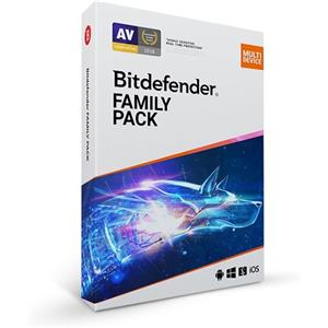 Bitdender BITDEFENDER FAMILY PACK 2025 - 15 dispositivi - 1 Anno