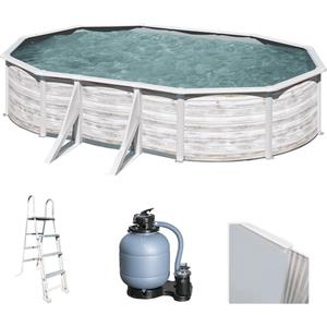 Gre Finlandia Ovale 610x375x120cm - Piscina fuori terra in acciaio