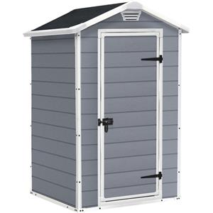 Keter Manor grigio - Casetta porta attrezzi da giardino - 129x103x196 cm