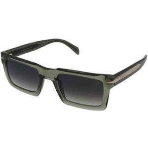 David Beckham DB 7126/S 1ED/NU | Occhiali da Sole Graduati o Non Graduati | Prova Online | Plastica | Rettangolari | Verde, Trasparente | Adrialenti