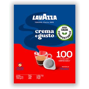 Lavazza 100 cialde ese 44mm lavazza crema e gusto classico
