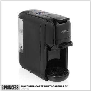 PRINCESS Macchina per caffè multicapsula 3 in 1 Princess 249452 cialde dolce gusto nespresso