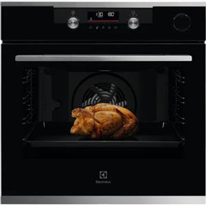 ELECTROLUX Forno Multifunzione con Vapore SteamCrisp, Capacità 72 Lt, Classe Energetica A+, Vetro Nero - KOCDH76X