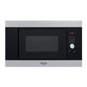 Hotpoint Ariston PRONTA CONSEGNA - SPEDIZIONE IMMEDIATA Forno Microonde con Grill da incasso 20 Litri Altezza 38 cm Vetro Nero e Inox Ariston Hotpoint - MF20G IX HA
