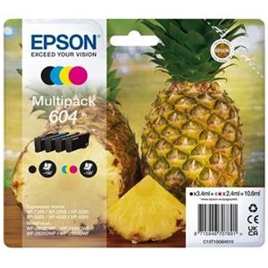 Epson C13T10G64010, EPSON 604 - Ananas - Kit 4 Colori - Cartucce ORIGINALI per Expression Home XP 2200, Expression Home XP 2200 Series, Expression Home XP 2205, Expression Home XP 3200, Expression Home XP 3200 Series, Expression Home XP 3205, Expression H