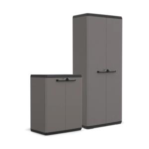 Keter Set armadio in resina più alto e basso, 68x39x166/83 cm
