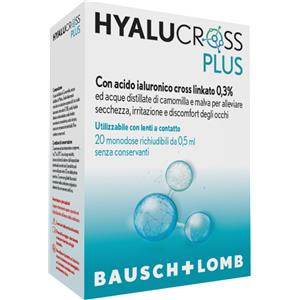 BAUSCH & LOMB-IOM Hyalucross plus 20 flaconcini monodose da 0,5 ml - BAUSCH & LOMB-IOM - 982452346