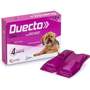 CANDIOLI DUECTO SPOT-ON 4 PIPETTE CANI 1,5-4 KG -EQUIVALENTE EFFITIX - SCAD. 09-2026