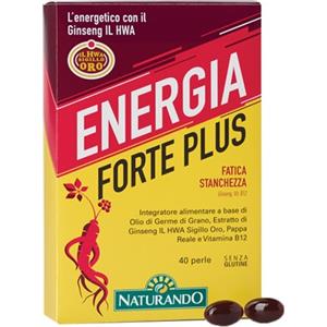 NATURANDO SRL Naturando Energia Forte Plus Integratore 40 Perle
