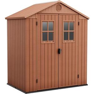 Keter Casetta Da Giardino In Resina 190x122x221H Cm Darwin 6x4 Con Finestre Keter