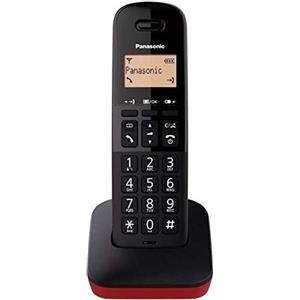 Panasonic KX-TGB610JTR telefono Telefono analogico-DECT Nero, Rosso Identificato