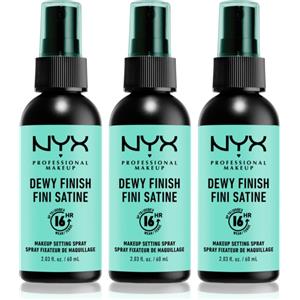 NYX Professional Makeup Makeup Setting Spray Dewy 3x60 ml