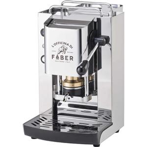 Faber Coffee Pro Total Inox - Macchina Caffé a Cialde Pompa a 15 Bar in Acciaio colore Inox - PROINOXBAS