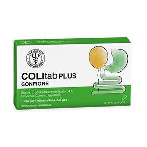 Unifarco spa Laboratorio farmacisti preparatori Colitab Plus 30 capsule utili per l'eliminazione del gas intestinale