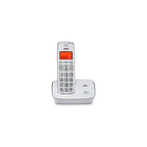 Brondi Bravo Gold 2 (Bianco) - Telefono Cordless - Tasti Grandi - Vivavoce - Display Retroilluminato