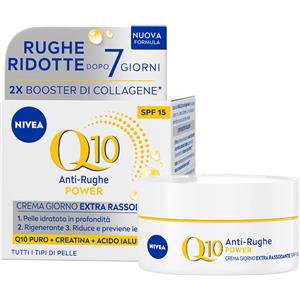 Nivea Q10 Anti-Rughe Power Crema Giorno Extra Rassodante SPF 15 50 ml, viso antirughe con ml giorno