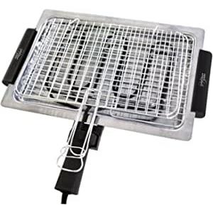 Melchioni Family 118330021 Spiedino Grilla Elettrica, 1600W, Nero-Acciaio