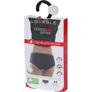 LOVABLE PERIOD PANTIES CULOTTE FLUSSO MEDIO NERO XL