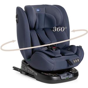 ARTSANA Chicco Unico Evo I-Size Seggiolino Auto 0-36 Kg Isofix 360° Reclinabile Blu