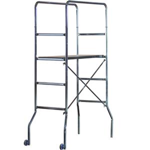 MHT Trabattello miniponteggio acciaio Trio H 1,88 cm con piano lavoro