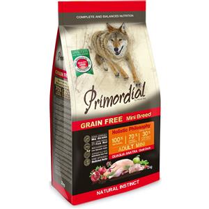 PRIMORDIAL CANE ADULTO MINI QUAGLIA & ANATRA 2 KG *** TEMPORANEAMENTE MANCANTE DALL'AZIENDA PRODUTTRICE ***