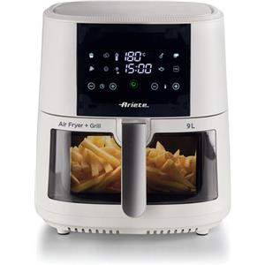 Ariete 4630 Friggitrice ad aria 9L, 1500 W, Capacità 9L, Capacità di cottura 3,5kg, 8 programmi preimpostati, Temperatura fino a 200°, Cestello traspa