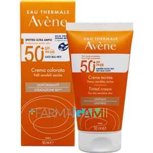 Avène SPF 50+ Crema Viso Colorata Uniformante Idratante 50 ml