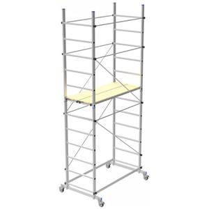 Marchetti Trabattello ponteggio alluminio Zeus Marchetti h 3,60 completo 2 semiripiani