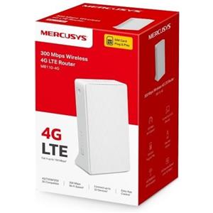 Mercusys Router Wireless 4G LTE Wi-Fi N300 fino a 300Mbps Mercusys MB110-4G