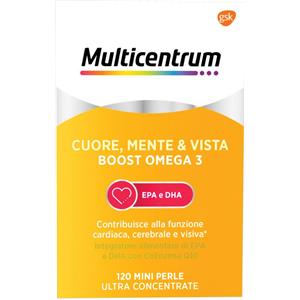 HALEON ITALY Srl Multicentrum Cuore, Mente e Vista Boost Omega 3 120 capsule